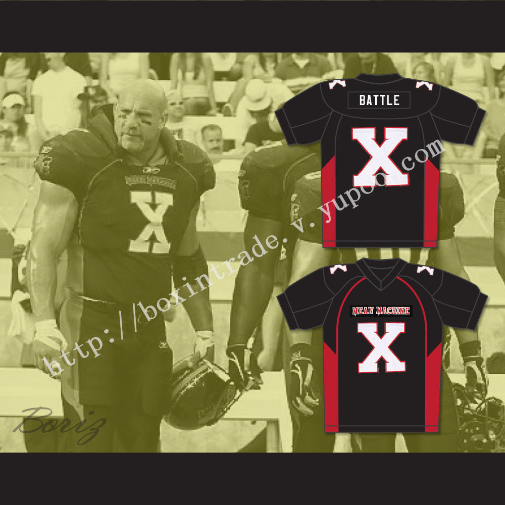 Bill Goldberg Joey Battle Battaglio X Mean Machine Convicts Football Jersey
