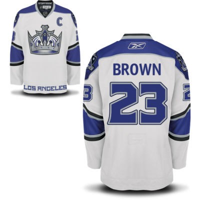 Dustin Brown Los Angeles Kings #23 Road Crown C Patch Big And Tall Jersey - White