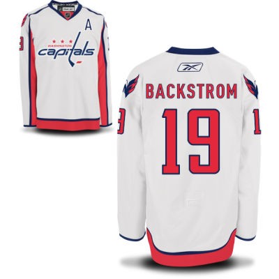 Nicklas Backstrom Washington Capitals #19 Road A Patch Big And Tall Jersey - White