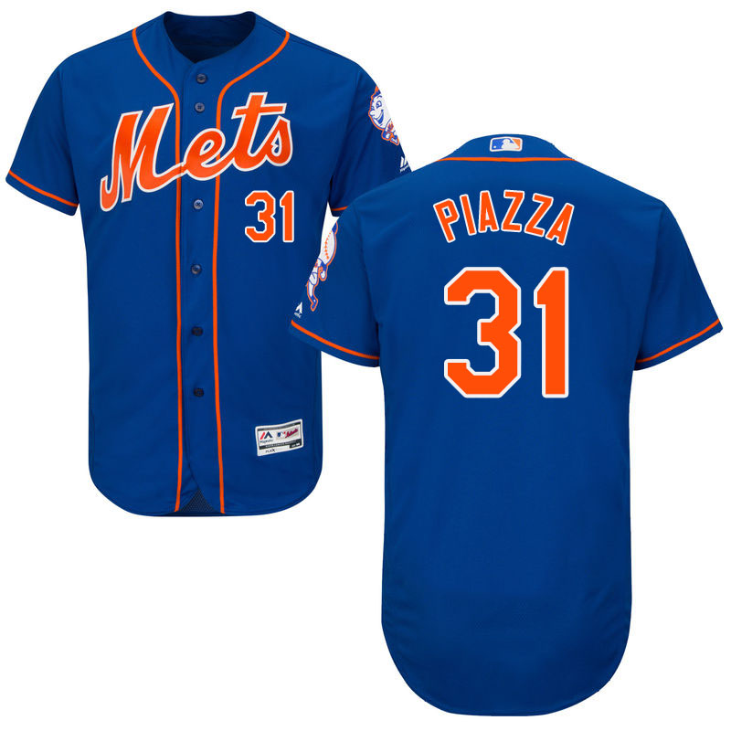 New York Mets Mike Piazza #31 Royal Authentic Collection Flexbase Jersey